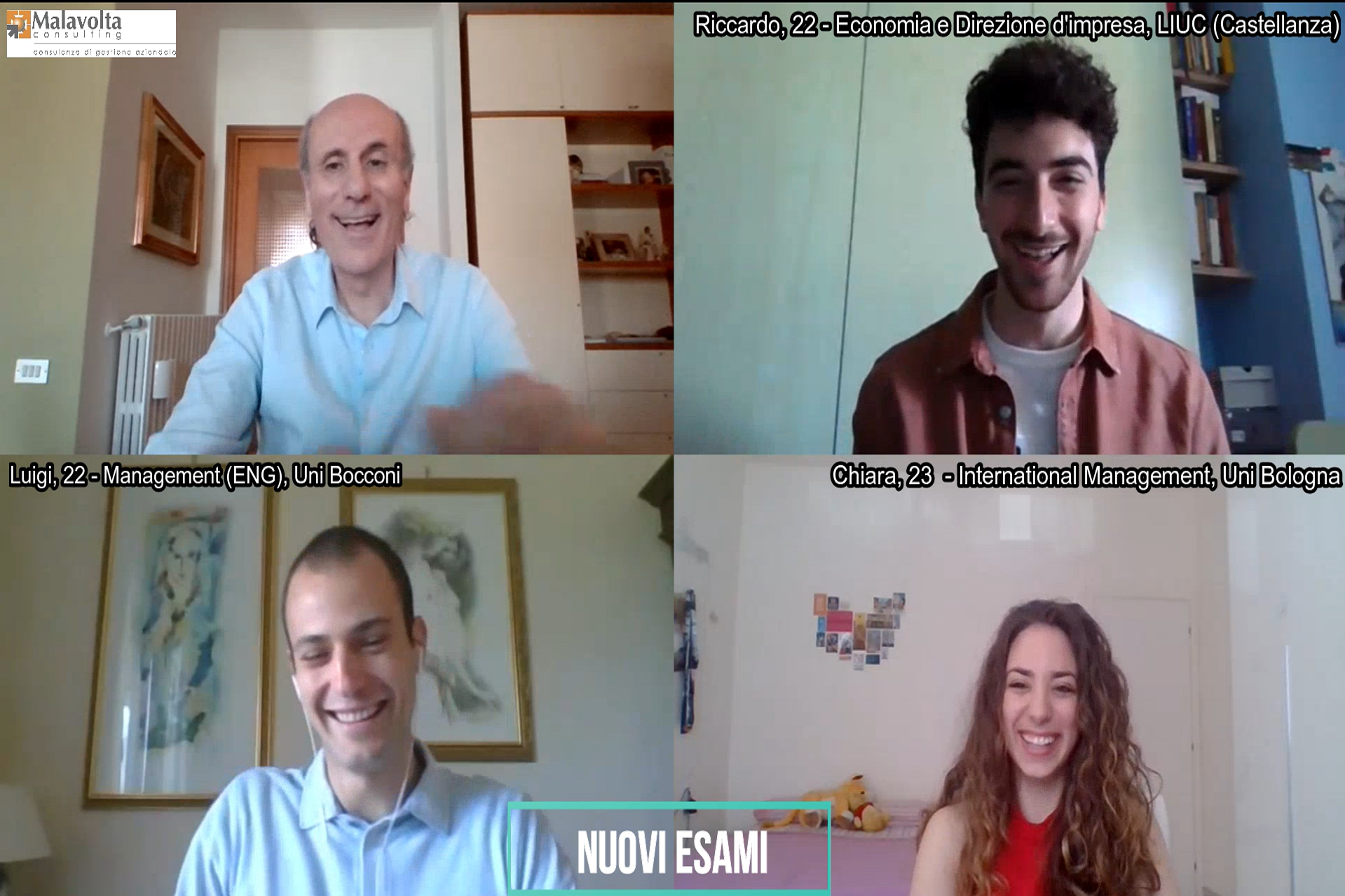 Universitari al tempo del Covid-19: Chiara, Luigi e Riccardo.